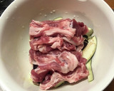 レンジで簡単！ナスと豚肉の中華和え作り方2写真