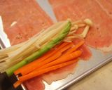 お弁当にも*野菜の肉巻き作り方3写真
