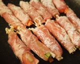お弁当にも*野菜の肉巻き作り方5写真