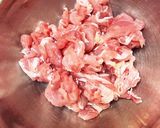 豚肉でチンジャオロース風作り方1写真