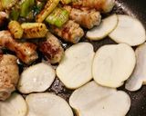 豚巻き胡麻ドレ麺つゆ炒め作り方4写真
