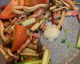 簡単！ベーコンと野菜のガーリック炒め作り方8写真