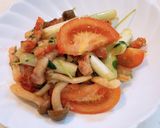 簡単！ベーコンと野菜のガーリック炒め作り方9写真