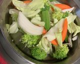 余り野菜消費☆カレー香るナンプラースープ作り方2写真