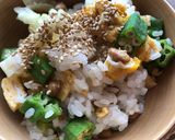 夏野菜の麺つゆ漬けと納豆のご飯作り方2写真