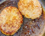 ふわふわ♡照り焼きチーズinハンバーグ作り方6写真