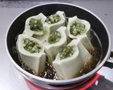 高野豆腐の蓮根もち詰め　スピルリナ入り作り方7写真