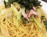 簡単ペペロンチーノ！イカの塩辛パスタ作り方7写真