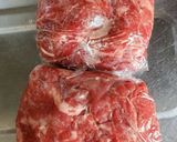 牛こま肉チーズinステーキ♪作り方5写真