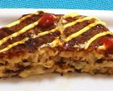 【卵不使用】パンケーキ風お好み焼き❤️作り方5写真