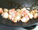 キムタクご飯◎沢庵にキムチ炒飯とベーコン作り方2写真