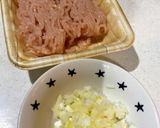 鶏ひき肉の和風ハンバーグ作り方1写真