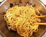 ネギ油が芳ばしい〜♪中華風鶏あえソバ！作り方8写真