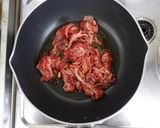 韓国料理　トックのユッケジャンスープ作り方5写真