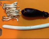 5分でできるナスときのこの味噌炒め作り方1写真