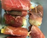 生ハムの天ぷら(野菜を巻く)作り方4写真