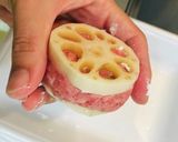 今夜のおかずは、つくねれんこんはさみ焼き作り方3写真