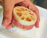 今夜のおかずは、つくねれんこんはさみ焼き作り方3写真