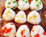 カラフル味噌バターみりんおにぎり作り方1写真