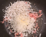 ベーコンとしらすと玉ねぎの、和風パスタ作り方4写真