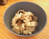 鶏ガラ　きのこ炊き込みご飯作り方7写真