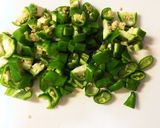 万願寺とうがらしの炒飯作り方1写真