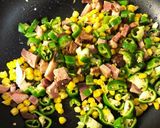 万願寺とうがらしの炒飯作り方3写真