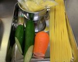 パイナップル入り スパゲティサラダ作り方1写真