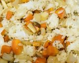 野菜たくさんの豆乳＆チーズチャーハン作り方2写真