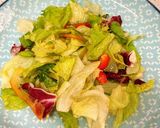 豆腐のザーサイ和えを載せた♪野菜サラダ作り方1写真
