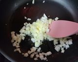 江戸菜とホタテのクリーム煮作り方1写真