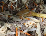 牛肉と根菜の菜種炒め作り方16写真