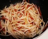 ドライサラミピーマンもやしの味ぽん炒め作り方4写真