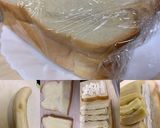 バナナサンドとエッグサンドの朝食作り方3写真