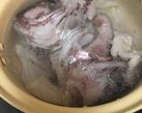 鯛のアラとネギのお味噌汁作り方2写真