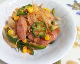 節約♪ もやしの焼きナポリタン作り方5写真