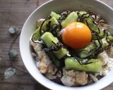 ｍ豆腐ときゅうりの塩昆布ごま油丼作り方5写真