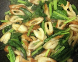 小松菜とちくわのバター醤油炒め作り方2写真