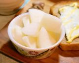 梨はひとくちカットが食べやすい♡作り方3写真