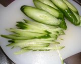 ♪きゅうりとカニかまのナムル風作り方1写真