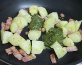 ベーコン&ポテト★バジルソース焼き作り方8写真