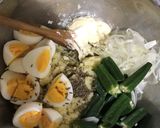 オクラ入り、夏のポテトサラダ作り方4写真