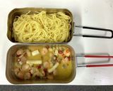 メスティンで作る簡単シーフードパスタ作り方7写真