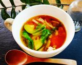 夏野菜と秋野菜のスープ作り方5写真