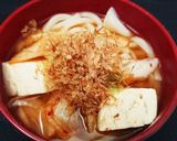 お吸い物でキムちく豆腐作り方3写真
