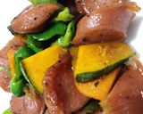 ウィンナーとカラフル野菜ソース焼き作り方5写真