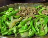 赤堀農場♪万願寺とうがらしの甘辛挽肉炒め作り方7写真