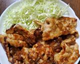 豚のオニオンガリバタ醤油焼き(*^^*)作り方9写真