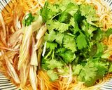 パクチーのっけぶっかけ冷やしそうめん作り方3写真