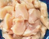 全てレンジ胸肉なす梅甘酢炒め味青椒肉絲風作り方8写真